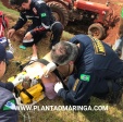 Agricultor é socorrido de helicóptero após ser ejetado de trator em Marialva Foto 5 Fotos de Agricultor é socorrido de helicóptero após ser ejetado de trator em Marialva