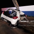 Fotos de Amigos morrem após carro bater contra poste, em Maringá