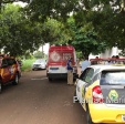 Fotos de Após colisão, ônibus arrasta moto por vários metros em Maringá
