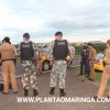 Fotos de Bandidos atiram contra policiais e capotam veículo roubado durante perseguição e morrem em confronto com a choque em Marialva
