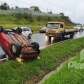 Fotos de Câmera de segurança registrou o momento em que dois carros capotam após colisão na rodovia BR-376