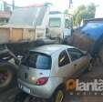 Fotos de Caminhão desgovernado atinge carro e destróI caçamba de entulho, em Sarandi