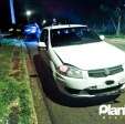 Fotos de Carro conduzido por pastor capota após colisão em cruzamento de Maringá