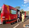 Fotos de Ciclista bate em poste e fica gravemente ferido em Maringá