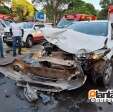 Fotos de Colisão entre dois carros deixa jovem em estado gravíssimo em Maringá
