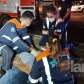 Fotos de Duas pessoas são intubadas após acidente entre moto e bicicleta, em Sarandi