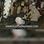 Entregador fica ferido após bater em caminhão em Maringá Foto 3 Fotos de Entregador fica ferido após bater em caminhão em Maringá