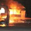 Fotos de Imagens mostram suspeitos de atear fogo em ônibus da empresa cidade verde, em Sarandi