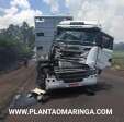 Fotos de Incêndio ambiental as margens da rodovia, provoca acidente entre Paiçandu e Água Boa