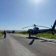 Fotos de Jovem é socorrido de helicóptero após batida entre carro e caminhão na rodovia PR-317, entre Maringá e Iguaraçu