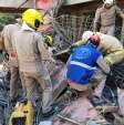 Fotos de Laje desaba em obra em Maringá e deixa vários trabalhadores feridos