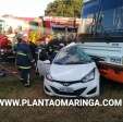Fotos de Lamentável - casal de idosos perde a vida em acidente que envolveu carro e ônibus na região de Maringá