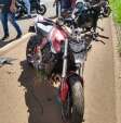 Fotos de Moradora de Maringá sofre ferimentos graves após bater moto de alta cilindrada contra paredão de pedras na BR-369