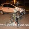 Fotos de Motociclista é arremessado após bater em carro em Maringá