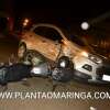 Fotos de Motociclista é arremessado após bater em carro em Maringá