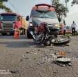 Fotos de Motociclista é socorrido em estado grave após colisão com carreta em Maringá