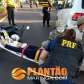 Fotos de Motociclista fica ferida após bater em traseira de veículo em Maringá