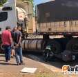Fotos de Motociclista fica ferido após colisão com carreta em Maringá
