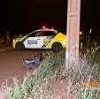 Fotos de Motociclista morre após bater em poste na cidade de Sarandi
