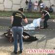 Fotos de Motociclista morre após tentar ultrapassar caminhões em Maringá