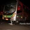 Fotos de Motociclista que bateu em ônibus da TCCC em Maringá, morre no hospital