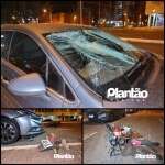 Fotos de Motociclista sofre ferimentos graves após batida no centro de Maringá