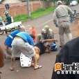 Motociclista sofre ferimentos graves após colisão frontal com carro em Maringá Foto 2 Fotos de Motociclista sofre ferimentos graves após colisão frontal com carro em Maringá