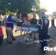 Fotos de Motociclista sofre traumatismo craniano após bater em poste em Sarandi