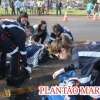 Fotos de Motociclista tem pescoço cortado por linha com cerol em Maringá