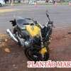 Fotos de Motociclista tem pescoço cortado por linha com cerol em Maringá