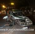 Fotos de Motorista bate carro contra caminhão parado e fica em estado grave em Maringá