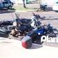Fotos de Motorista derruba várias motos estacionadas em Maringá, e foge do local