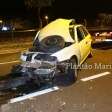 Fotos de Motorista é preso após perder controle de carro, bater contra poste em Maringá