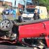 Fotos de Motorista fica ferido após capotar o carro em rodovia de Sarandi