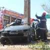 Fotos de Motorista fica preso entre ferragens após carro bater em poste, em Maringá