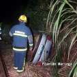 Motorista morre após carro cair de viaduto do contorno sul em Maringá Foto 1 Fotos de Motorista morre após carro cair de viaduto do contorno sul em Maringá