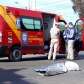 Fotos de Mulher morre após caminhão passar por cima da moto que ela conduzia na marginal da PR-323 em Maringá