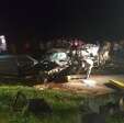 Fotos de Quatro pessoas morrem e três ficam feridas em acidente entre dois carros entre Guaíra e Terra Rica