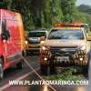 Fotos de Três pessoas ficam feridas após veículos baterem e capotarem em Maringá