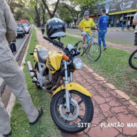 Motociclista e pedestre ficam feridos após grave acidente em Maringá Foto 1 Fotos de Motociclista e pedestre ficam feridos após grave acidente em Maringá