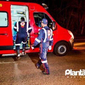 Fotos de Motociclista na contramão é intubado após invadir preferencial e bater contra carro em Maringá
