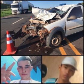 Fotos de Dois adolescentes morrem vítimas de um grave acidente na região de Maringá
