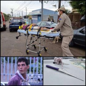 Fotos de Homem absolvido por atirar na cabeça da esposa em 2021 é baleado após atacar policiais com faca em Sarandi