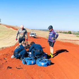 Homem é socorrido de helicóptero após queda de bike em Marialva Foto 1 Fotos de Homem é socorrido de helicóptero após queda de bike em Marialva