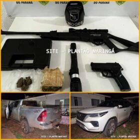 Polícia recupera duas caminhonetes roubadas em Maringá Foto 2 Fotos de Polícia recupera duas caminhonetes roubadas em Maringá