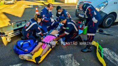 Fotos de Ciclista é reanimado pelo Samu, após colisão com ônibus em Sarandi