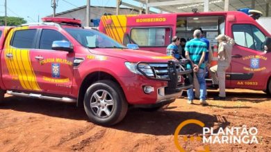 Fotos de Acidente de trabalho mobiliza equipes do siate e SAMU em Maringá