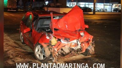 Fotos de Acidente entre caminhão tanque e carro deixa motorista gravemente ferido em Maringá
