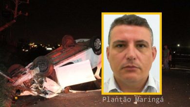 Fotos de Advogado e ex-Policial militar de Maringá, morre após capotar e bater carro em poste na BR-376 em Marialva