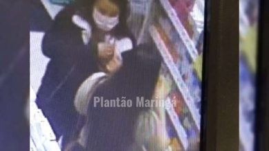 Fotos de Câmera flagra mulheres furtando farmácia e escondendo produtos no sutiã, em Maringá